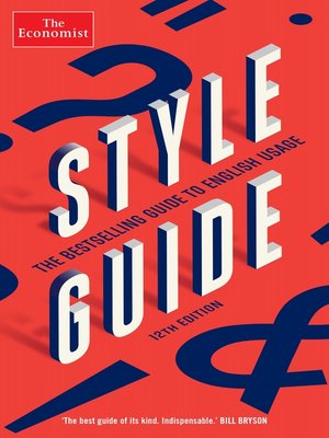 cover image of The Economist Style Guide